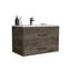Meuble-lavabo flottant 20,4 po avec 2 tiroirs