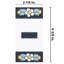 Sevillano 2.13" x 4.38" Ceramic Floral Address Decorative Wall Tile in White/Blue