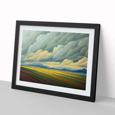 Clouds over a Meadow - Framed Print