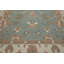 Multi Size Aqua Hand Hooked Transitional Agra Wool Oriental Area Rug-526922381