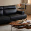 Canapé Modern Home Style avec revêtement en similicuir doux et confortable pour le salon