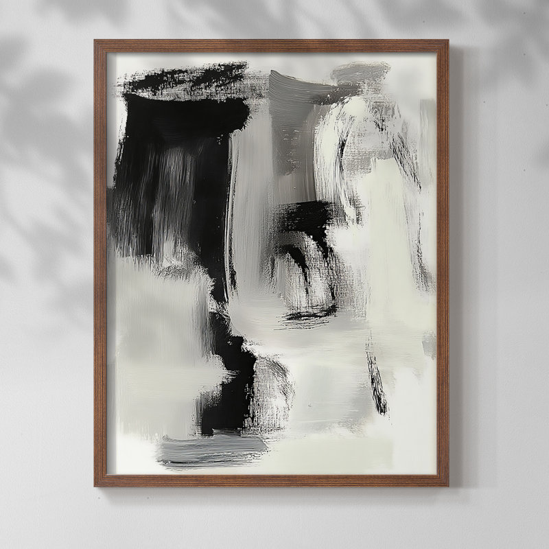 " ABSTRACT Series DCCXXVII " by J Paul, Walnut, 29" H x 23" W