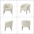 Cadie Boucle Barrel Armchair (Set of 2)-94883778