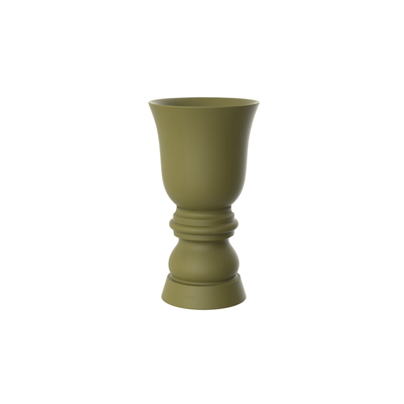 Suave Resin Pot Planter, Steel, 39.25" H x 21.75" W x 21.75" D