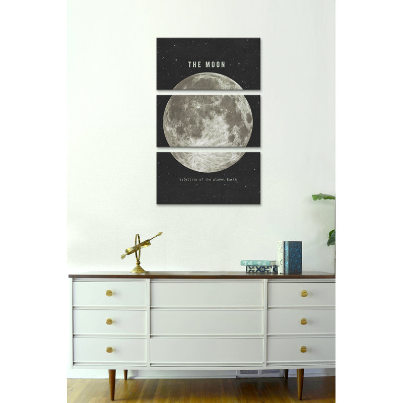 « the moon landscape », reproduction d’art sur toile, H 12 po x l 8 po x P 0,75 po, Toile tendue, Pas de tapis