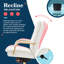 Fauteuil de direction à dossier moyen La-Z-Boy, siège et dossier capitonnés, coussin double épaisseur-104831338-104831339