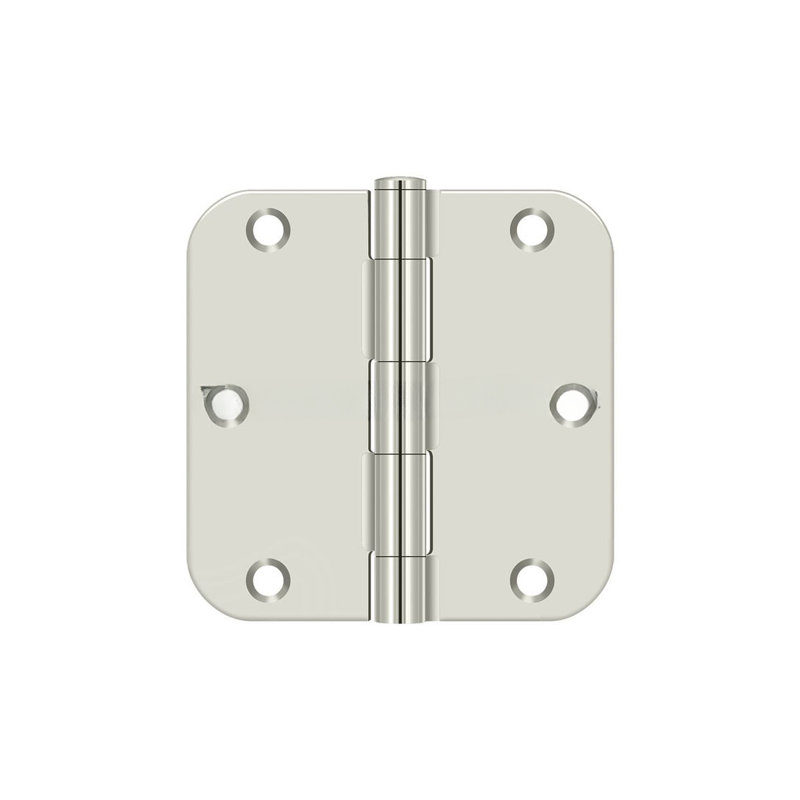 Steel Butt Bearing Hinge, Bright Nickel