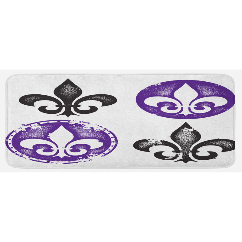 Tapis de cuisine fleur de lis