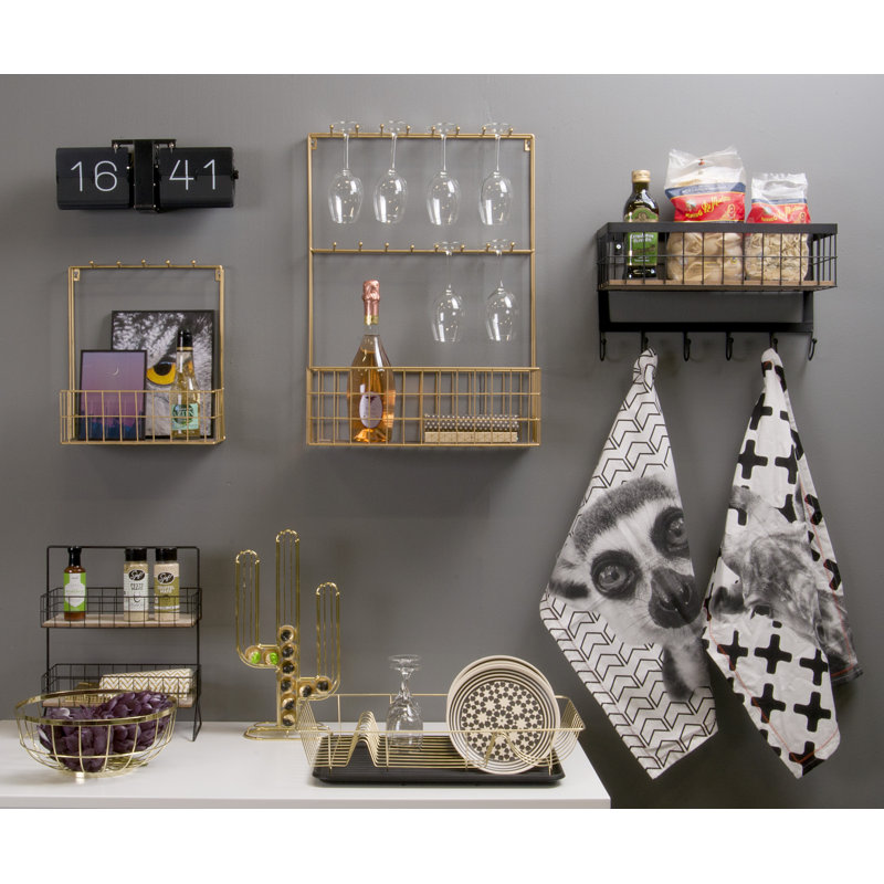 Free-Standing Drying Rack, Gold