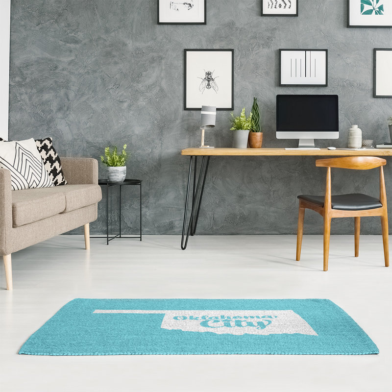 Tapis bleu oklahoma city oklahoma, Rectangle 5 pi x 7 pi
