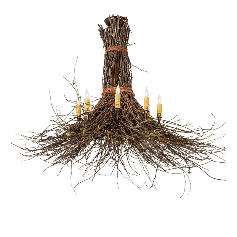 Lustre géométrique unique à 8 lumières Drager