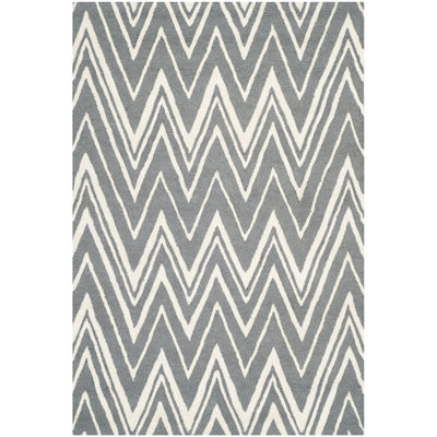 Ellicott Hand Tufted Wool Chevron Rug