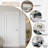 80" Primed 2-Paneled Solid Manufactured Wood Slab Door Without Frame and Hardware Kit-106700639