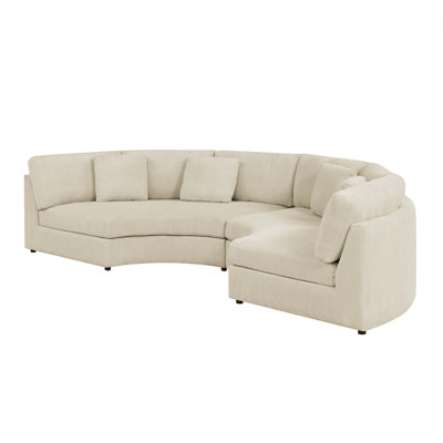 Aiuppy 2 - Piece Upholstered Sectional by Ebern Designs