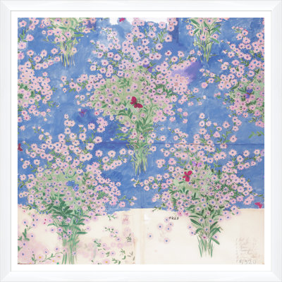 Papillons Et Margeurites (Var. 1) Print by Paule Marrot