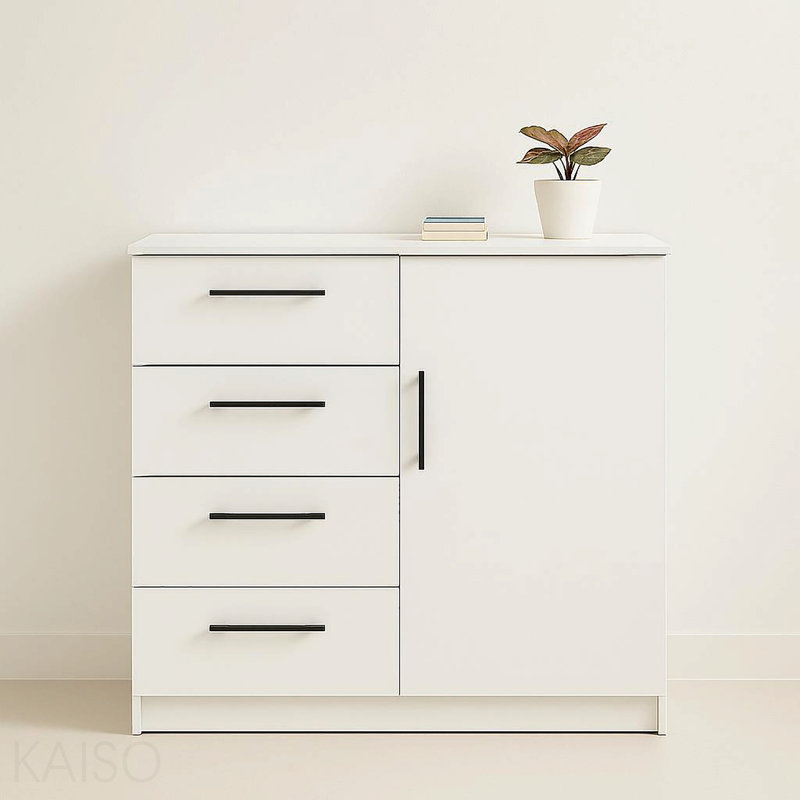 Commode pour homme en blanc, Blanc
