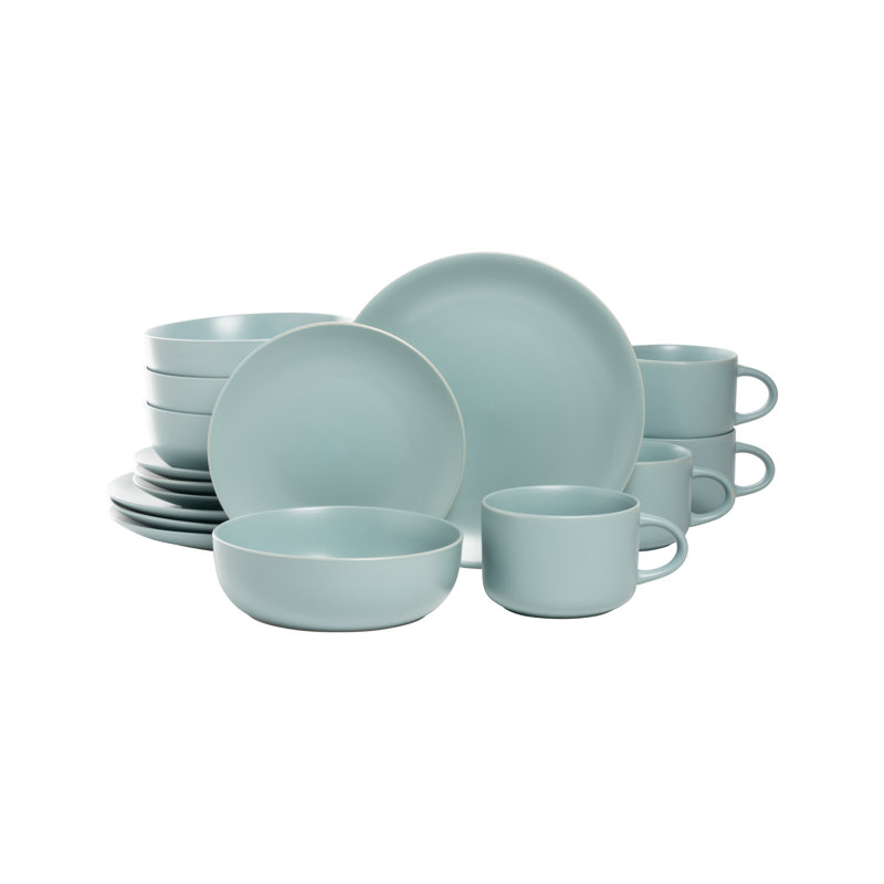Service de table 16 pièces, service pour 4 Matte, Bleu minéral