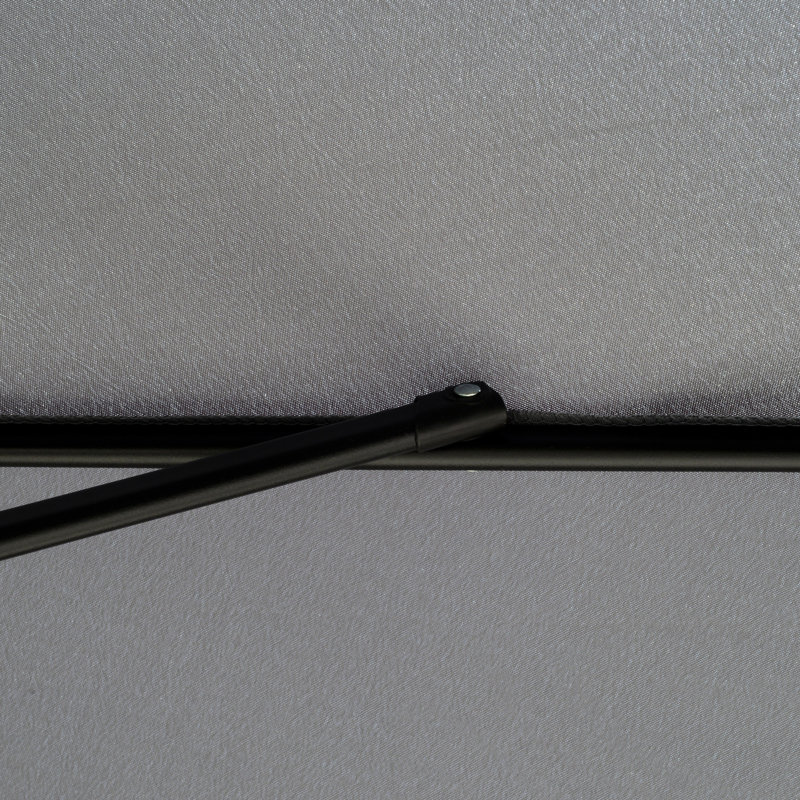 266cm Tilt Market Parasol, Grey