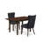 E52717BD2F8C4EDB93AAF177705AFDF4 5 Piece Dining Set Consists of a Rectangle Wooden Table with Removable leaf and 4 Upholstered Chairs, Mahogany-123099967-123099970