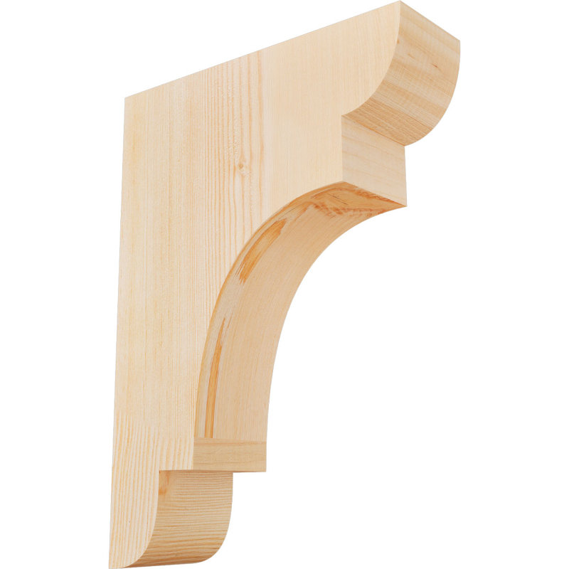 New Brighton Corbel, H 16 po x l 3,5 po x P 12 po, Sapin de Douglas, Lisse