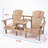 Delmor Weathercraft Double Adirondack Chair for Two with Built-In Center Table and Umbrella Hole, Solid Wood Pressure-Treated Pine, 15 Sherwin-Williams Finish Options, Fully Assembled-949104710