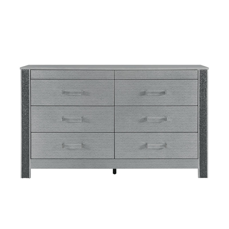 Commode argentée