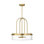 Anders 4 Light Dining Room Pendant In Brushed Nickel Finish With Clear Shade