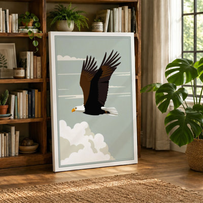 Soaring Eagle Mid-Century - Wrapped Canvas