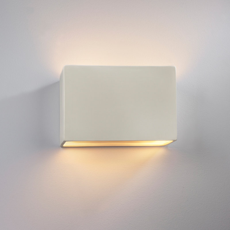 Ambiance Collection™ LED Outdoor Flush Mount, Matte White, 6" H x 10" W x 4" D, No