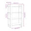 Ireatha 125cm H x 80cm W Standard Bookcase-1744864217
