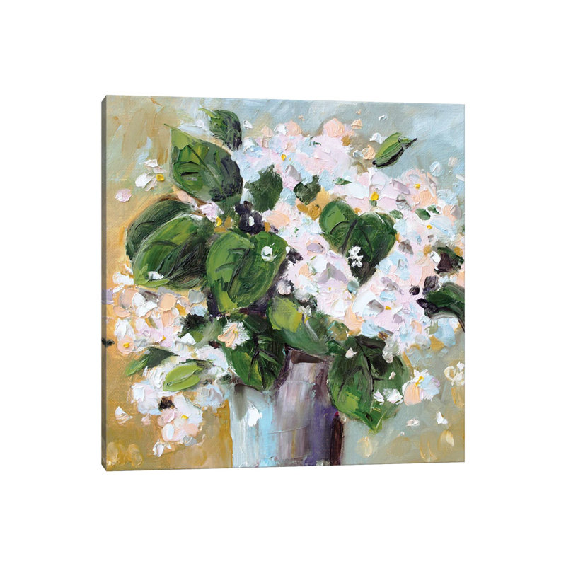 Fleurs roses - reproduction d'art mural - toile tendue, H 26 po x l 26 po, Toile tendue, Ne s’applique pas