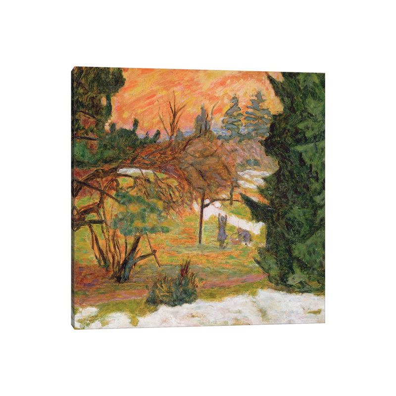 La corde à linge dans le parc du Grand-Lemps, vers 1917, H 12 po x l 12 po x P 1,5 po