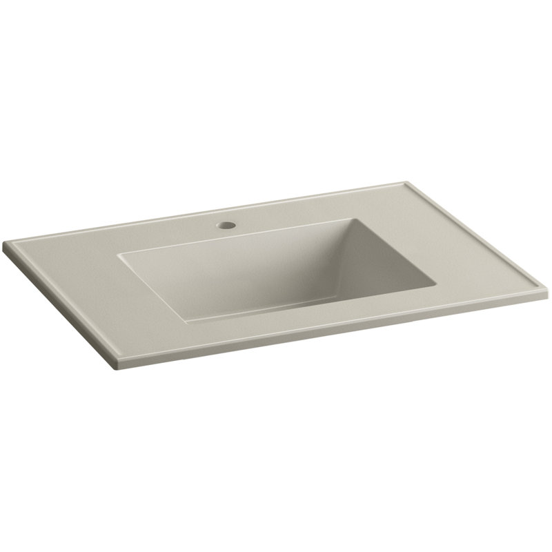 31" Single Bathroom Vanity Top with Sink, Sandbar Impressions