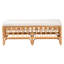Banc rembourré en mélange de polyester Breckynn