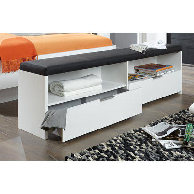 Faux Leather Upholstered Storage Bench