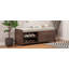 Banc de rangement patiné avec placage d'acacia-106900668