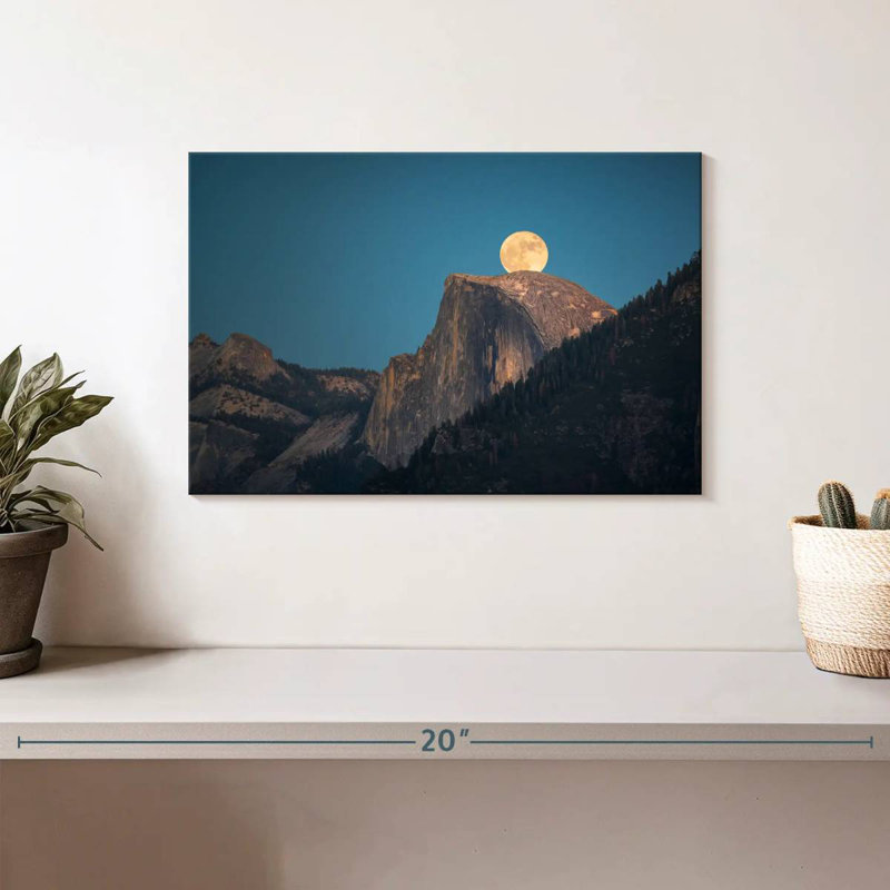 Oberle Half Dome Supermoon, 8" H x 12" W