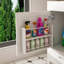 Meuble-lavabo moderne de 43 po avec plateau en marbre artificiel, rangement multifonctionnel et structure solide durable