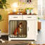 Meuble pour chien polyvalent avec plusieurs options de rangement pour animaux de compagnie