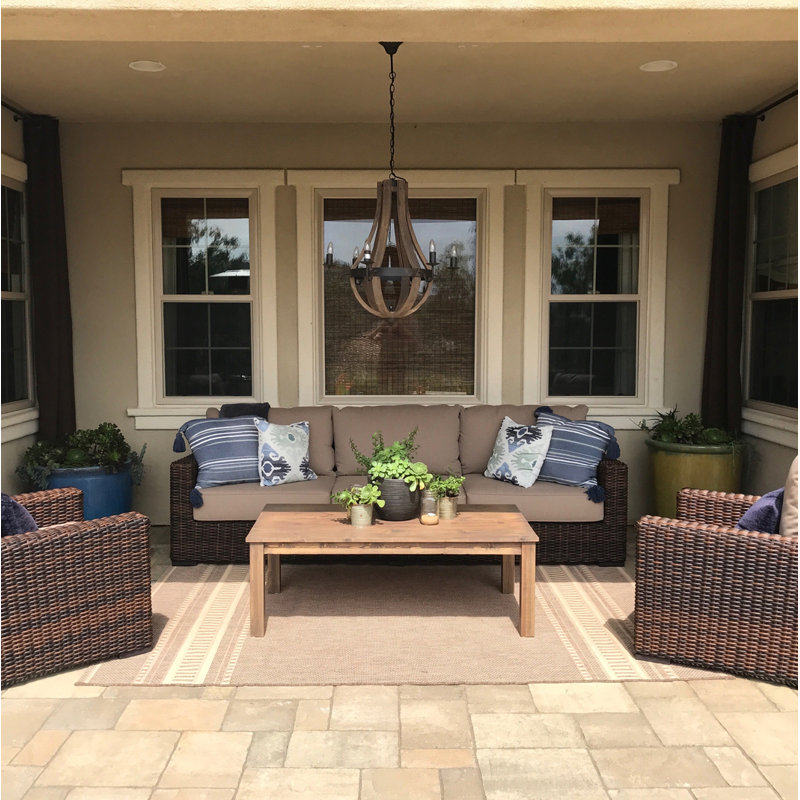 Coastal Teak Outdoor Coffee Table