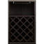 Armoire à vin pour 18 bouteilles - porte-gobelet, couvercle, tablette profilée élégante en bois composite, caractéristique tendance