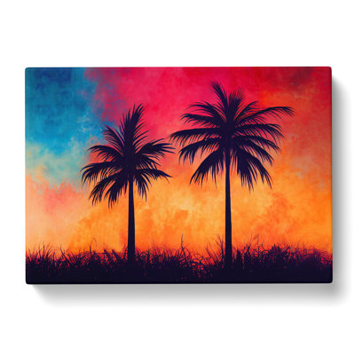 Fearless Palm Trees - Wrapped Canvas
