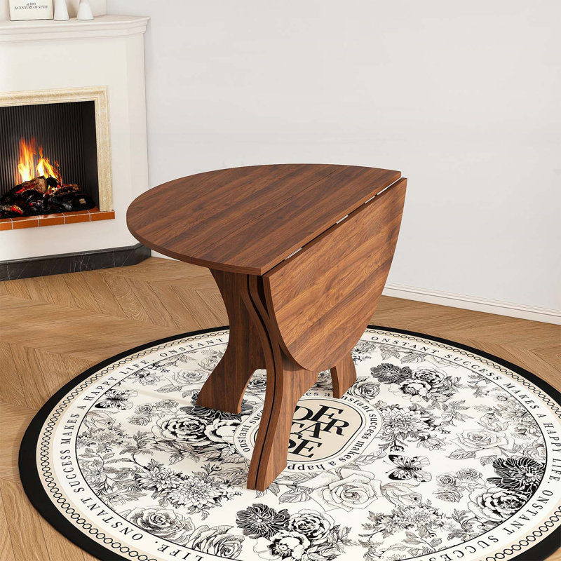 Table de salle à manger pliante pour petits espaces, Noyer