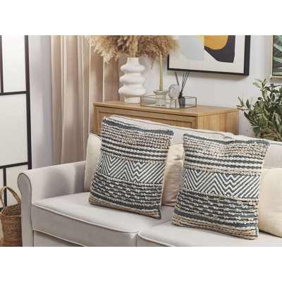 Kingsfield Geometric Square Cushion