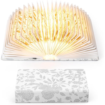Flower Printing Book Lamp