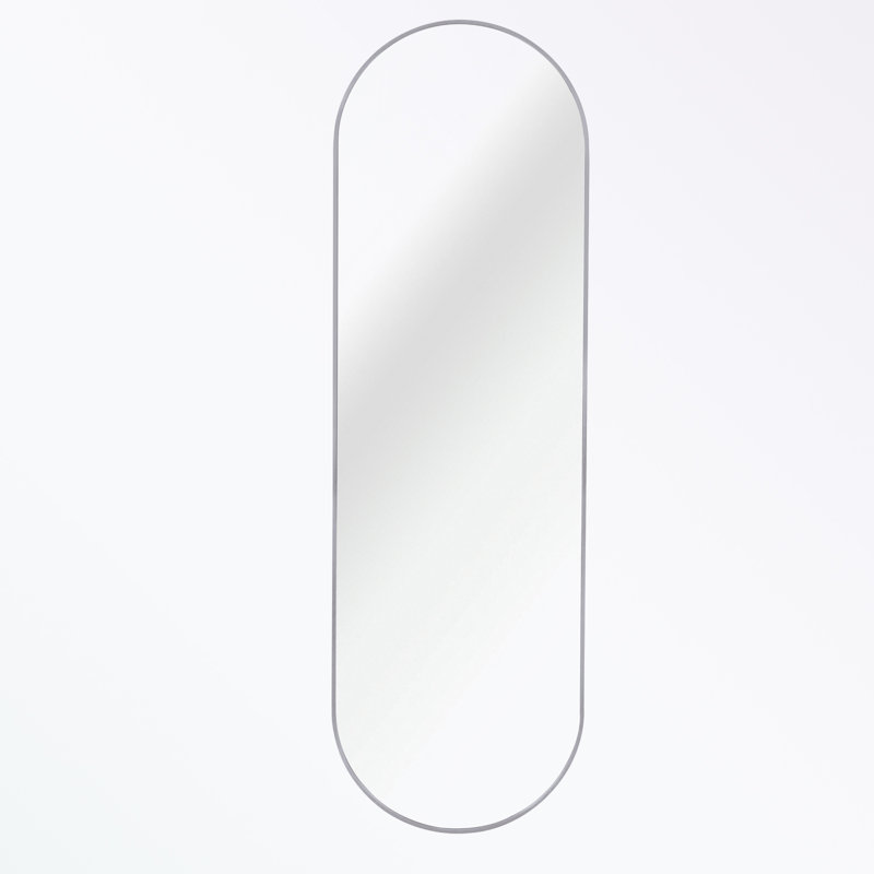 Odafe Metal Elongated Mirror, Silver