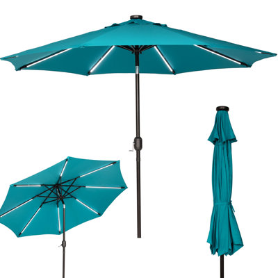 Gilges 108'' Lighted Tilt Market Umbrella