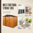8x6 Metal Outdoor Storage Shed Coffee