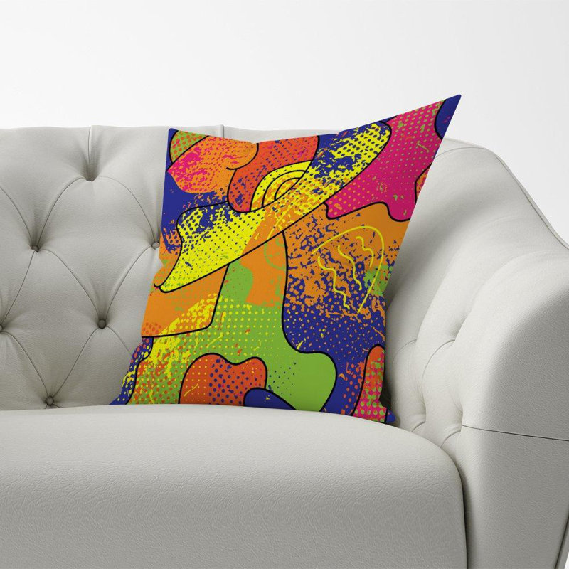 Jamilla Abstract Square Cushion