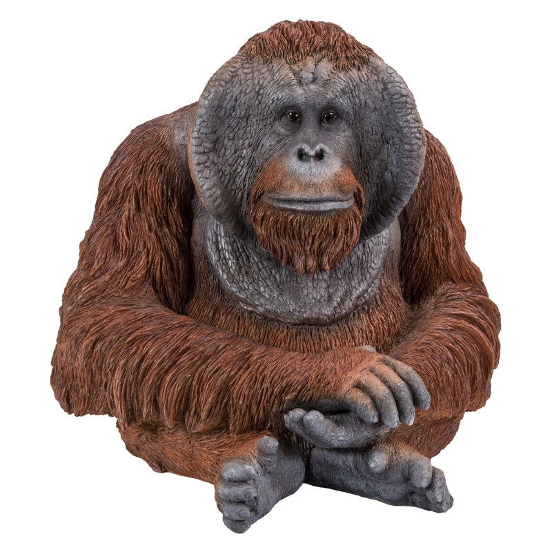 Statue orang-outan assis